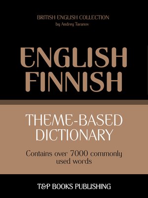 cover image of Theme-Based Dictionary